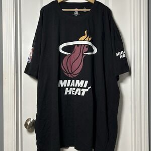 NBA Store Exclusive Apparel Miami Heat #6 Spieth Graphic Print Black T-Shirt